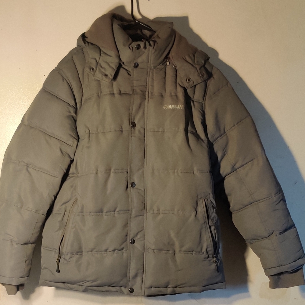 Magellan Outdoors Men's Gray Puffer Jacket 2X
